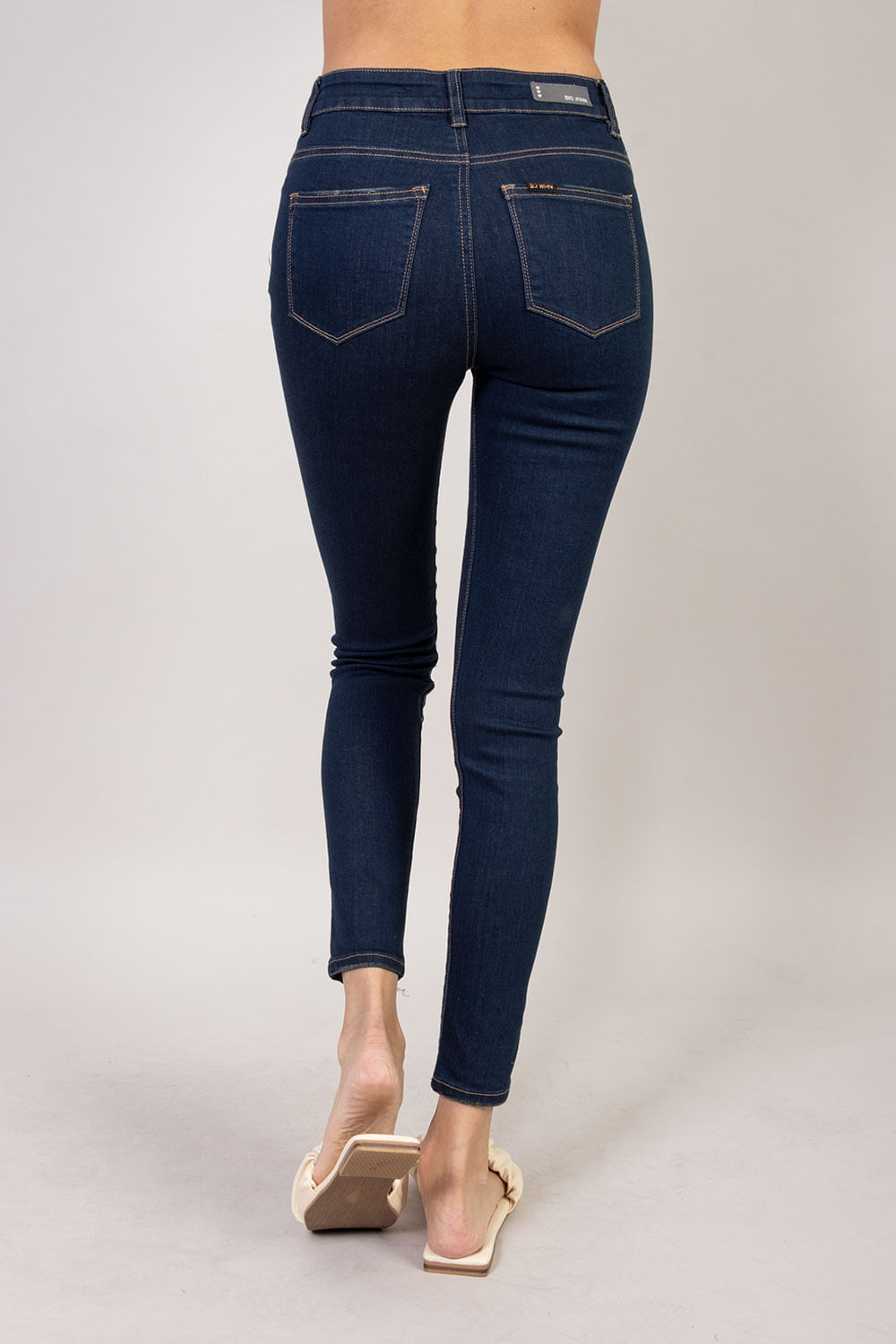 Sublevel Pantalon en jean stretch pour femme Coupe ajustée, Noir , XXL