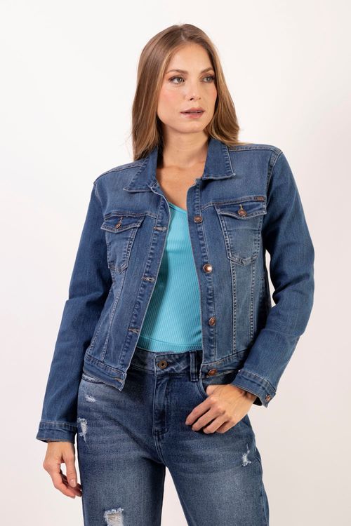 Chaqueta Femenina Essential en Denim