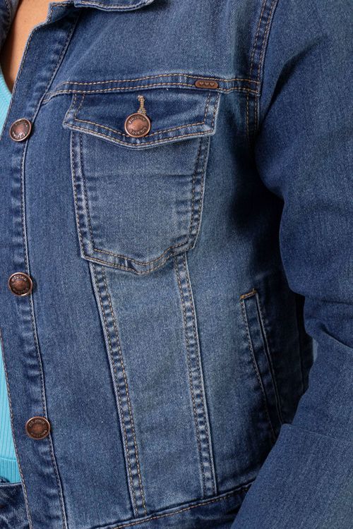 Chaqueta Femenina Essential en Denim