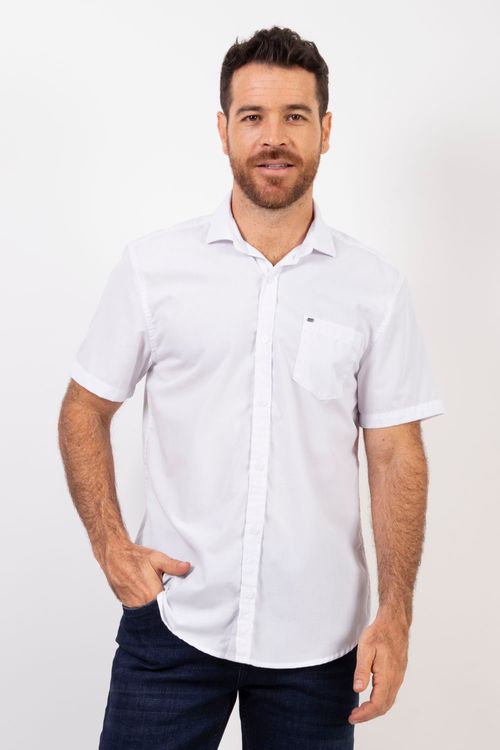 Camisa Manga Corta Essential en Popelina