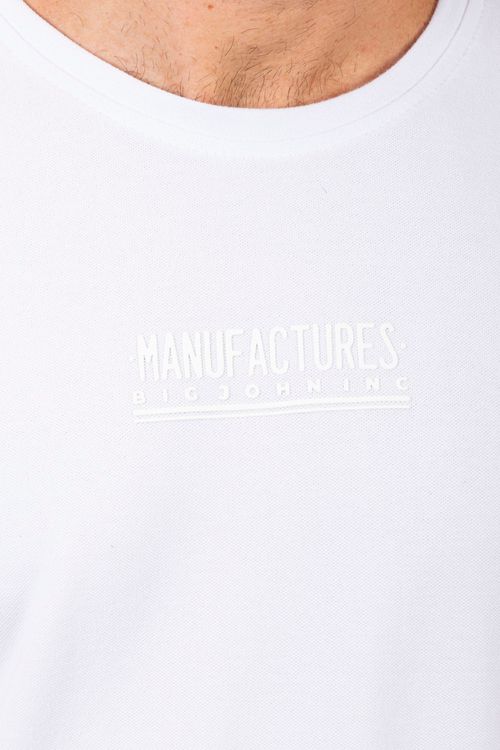 Camiseta Masculina Cuello Redondo Essential en Piqué Lycrado