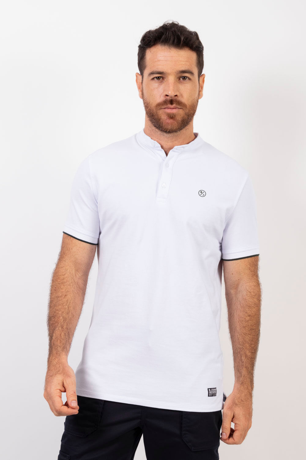 Big John Camiseta Masculina Polo Cuello Nerú Essential en Piqué