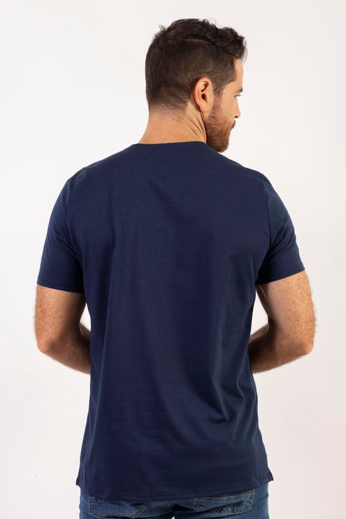 Camiseta Masculina Cuello Redondo Essential en Algodón Poliéster