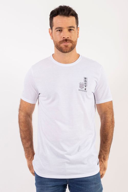 Camiseta Masculina Cuello Redondo Essential en Algodón Poliéster