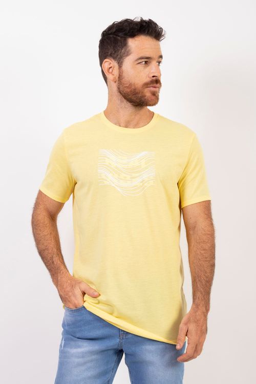 Camiseta Masculina Cuello Redondo Essential en Algodón Poliéster