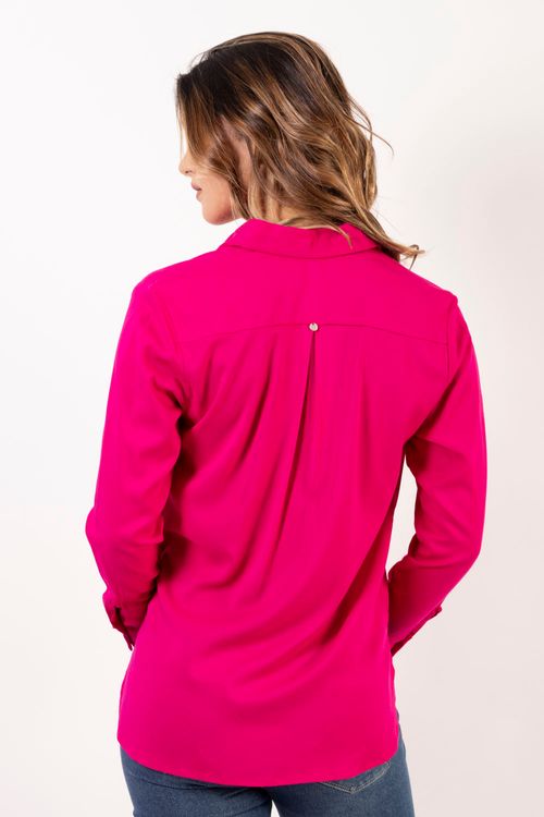 Camisa Manga Larga Essential en Twill Rayón