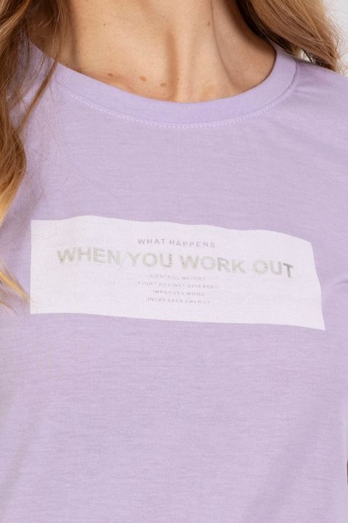 Camiseta Femenina Cuello Redondo Essential en Poliéster Algodón