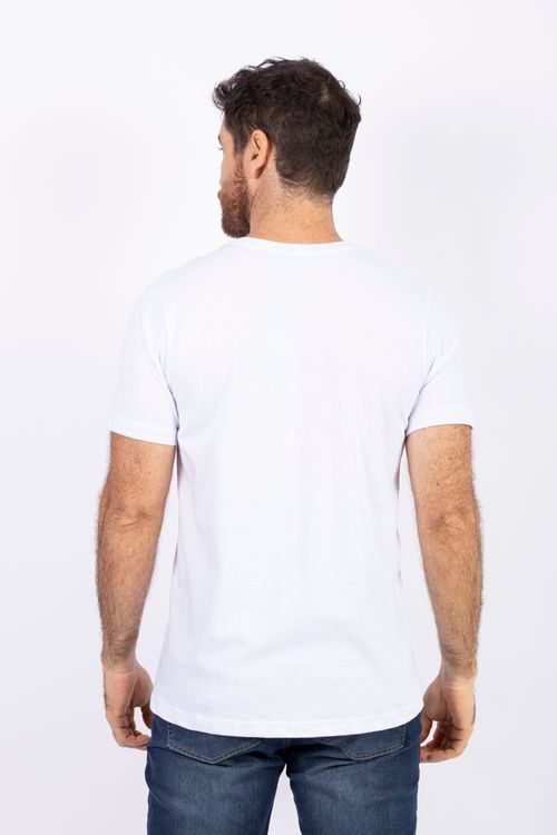 Camiseta Masculina Cuello Redondo Essential en Algodón