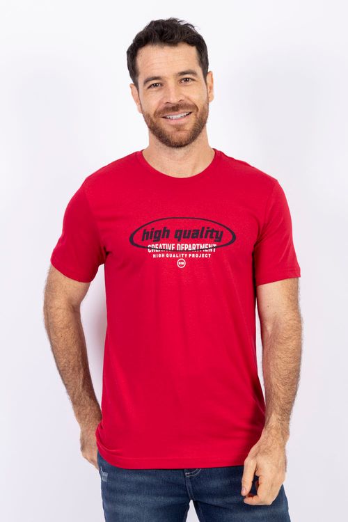 Camiseta Masculina Cuello Redondo Essential en Algodón