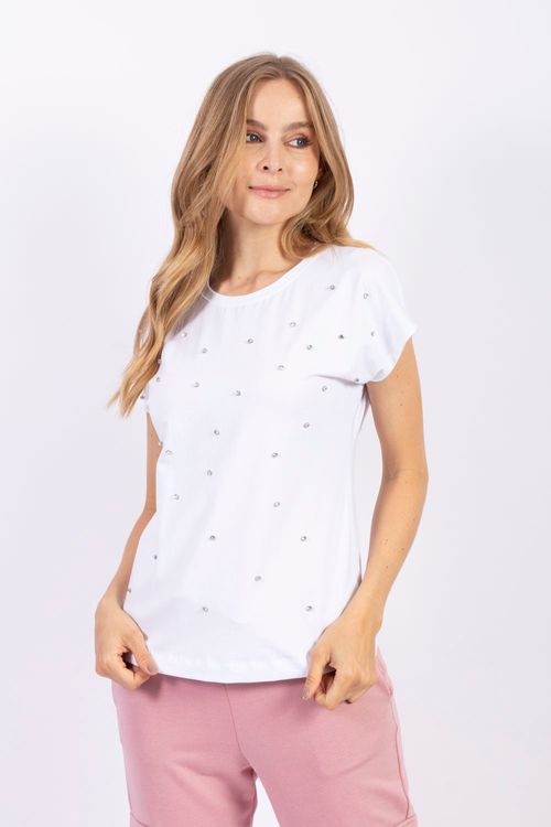 Camiseta Femenina Cuello Redondo Manga Incluida Essential en Lycra Fría