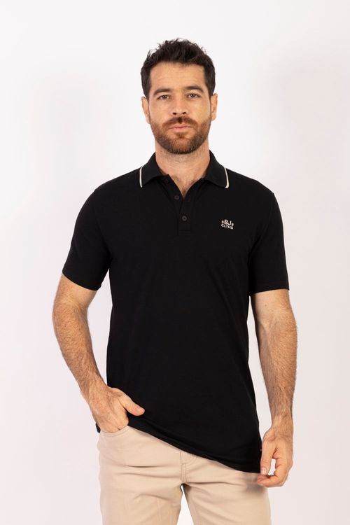 Camiseta Masculina Polo Essential en Piqué Lycrado