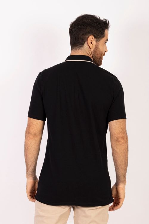 Camiseta Masculina Polo Essential en Piqué Lycrado