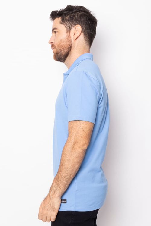 Camiseta Masculina Polo Essential en Piqué Licrado