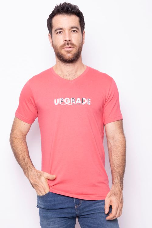 Camiseta Masculina Cuello V Essential en Algodón