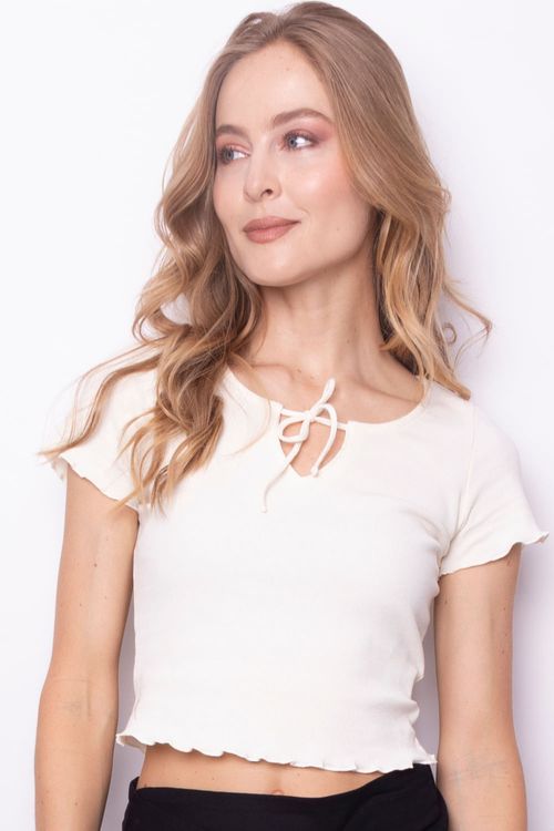 Cropped Top Con Lazo