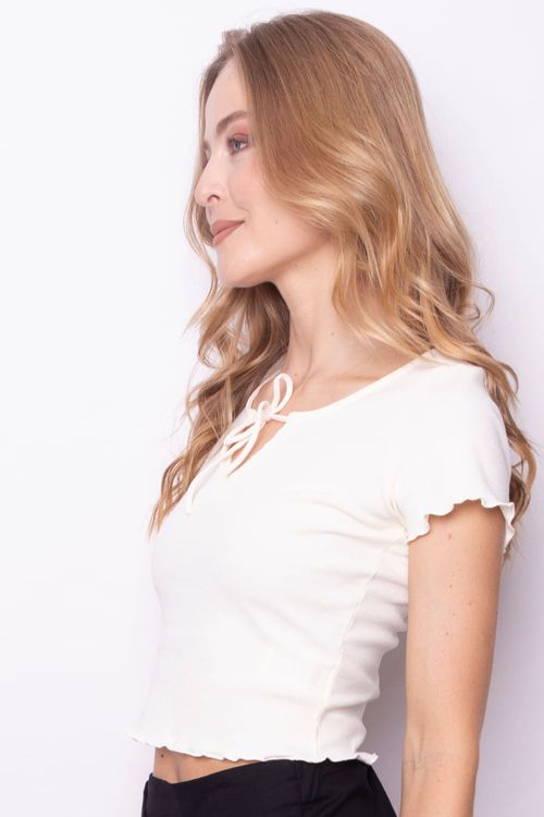 Cropped Top Con Lazo