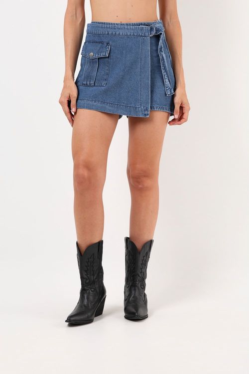 Mini Falda Denim