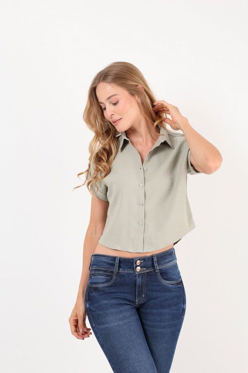 Camisa Crop Chic