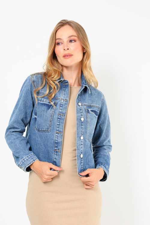 Chaqueta Denim Crop