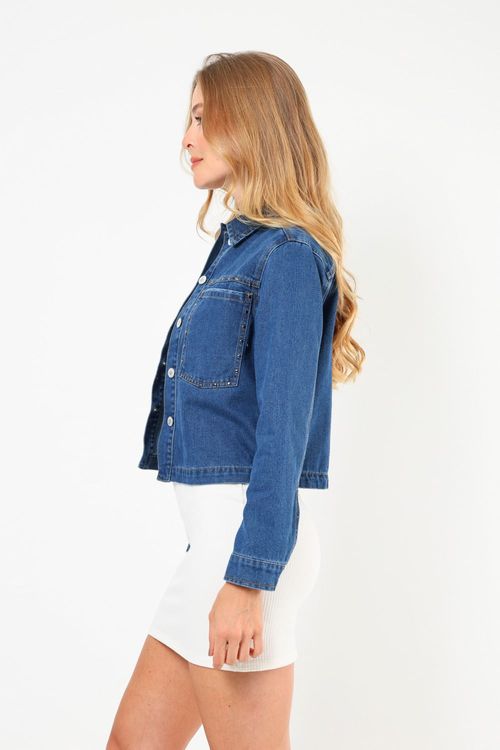 Chaqueta Denim Crop