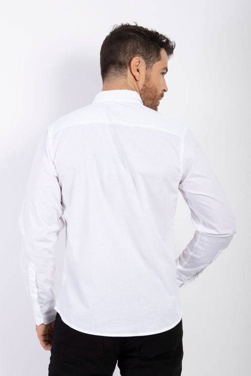 Camisa Manga Larga Essential en Popelina