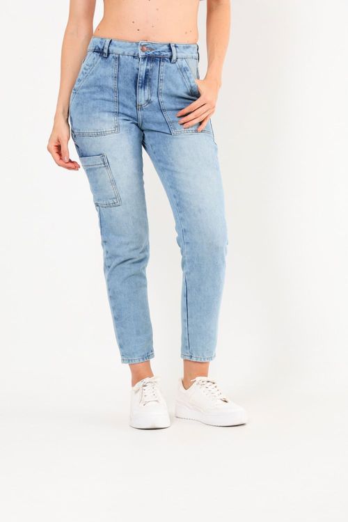 Pantalón Cargo Denim