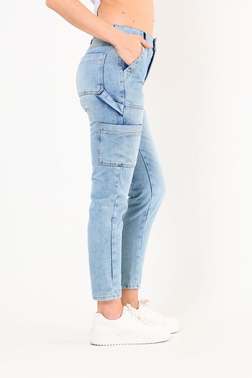 Pantalón Cargo Denim