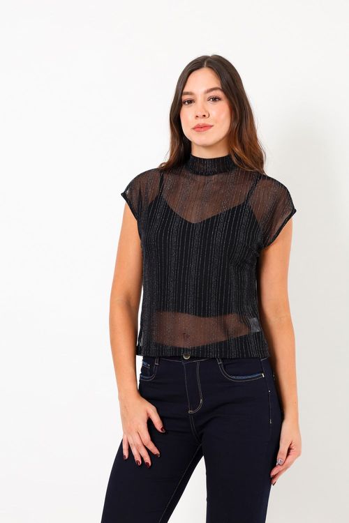 Blusa Translúcida