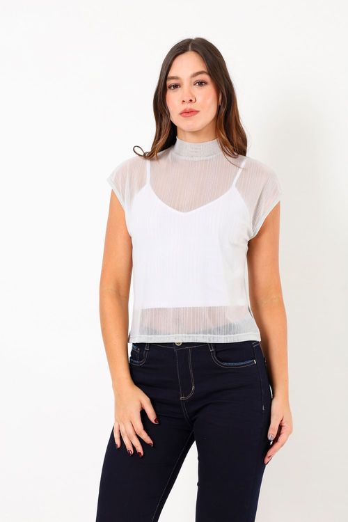 Blusa Translúcida