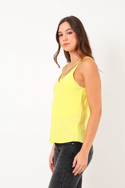 Blusa con tirantes cruzados
