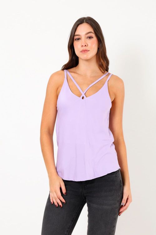 Blusa con tirantes cruzados