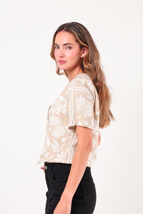 Camisa Floral Crop